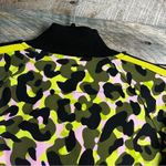 G By Giuliana Black Label Black And Lime Green Animal Print Jacket Size‎ Small Photo 6