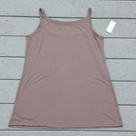 NWT NY&CO Long Thin Strap Tank Top | MY&CO Sleeveless Tunic Tank Top Brown Size L Photo 9