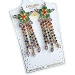 Eye Candy Los Angeles Celestial Star Statement Multicolor Earrings Photo 4