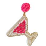 J.Crew  Beaded Martini Glass Statement Earrings NEW Photo 3