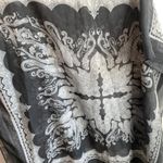 Charming Charlie Gray & White Patterned Scarf Photo 3