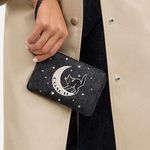 Coach NWT Signature Corner Zip Wristlet with Halloween Graphic Cat Photo 6