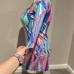 Lilly Pulitzer Ali Dress Bay Blue Out to Sea 3/4 sleeve v neck dress size xxs Photo 3