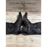 Shyanne  Bittersweet Cowboy Boots Black Silver Women's 7.5 M Square Toe Leather Photo 8