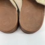 FitFlop Lulu Weave Thong Sandals Pale Gold Brown Shoes style 407-308 size 11 Photo 4