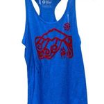 Nike women's medium tank top, cobalt blue and red Photo 0
