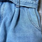 American Eagle  Outfitters High Rise Mom Jeans Womens 4 Belted Paperbag Waist Photo 15