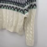 Mountain & Isles Colorful Fair Isle Cable Knit Sweater Acrylic Size SM Purple Photo 6