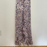 Jack by BB Dakota Printed High Low Midi Dress White Purple Pink Abstract Geo S Photo 4