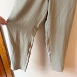 EXPRESS  Green Straight leg Elastic Waist High Rise Trouser Pants Size Medium Photo 3