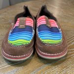 Ariat  Cruiser Loafer Slip On Rainbow Stripe Suede Brown Multicolor Size 8.5 Photo 2