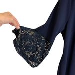 Hope & Harlow Navy Blue Bell Sleeve Dress Photo 8
