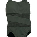 Carmen Marc Valvo Swimwear Green One Piece Swimsuit Size 10 Photo 0