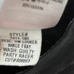 MOTHER High Waisted Looker Jeans Women’s Size 24 Guilty Party Skinny Ankle Fray Black Photo 16