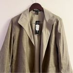 Linda Allard Ellen Tracy Sage Wool Blend Reversible Blazer Size 10P NEW Tan Photo 1