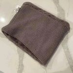 Loft NWT Faux Fur Muff Scarf Brown Patterned Faux Fur Thick Knit Inside Cozycore Photo 1