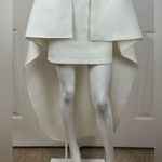 Eien U.S.A Elegant White and Gold High Low Dress Size Small Photo 9