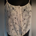 Forever 21  cream lace cropped tank top Photo 3