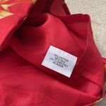 VTG Teri Jon Rickie Freeman Sz 6 Floral Hawaiian Collared Dress Abstract Artsy Red Photo 6