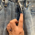 Levi's 501 Taper Denim Jeans Light Wash Distressed Torn Destroyed Cotton Photo 2