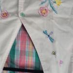 Napa Valley Vintage Colorful Embroidered Vest Size L White Size L Photo 5