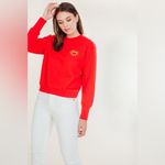 The Fifth Label  Red Long Sleeve Pullover Sweatshirt Top Size S Preowned Photo 2