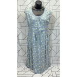 Boden Penny Jersey Dress Swallow Print Sleeveless Light Blue Womens Size 12 Photo 2
