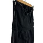 ZARA Strapless Black Denim TRF Stretchy Jumpsuit Size Large 8197/249 Photo 11