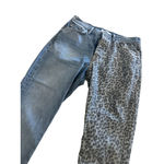 GRLFRIEND Animal Print Straight Leg Jeans Size 29 Blue Photo 1