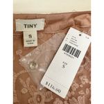 TINY by Anthropologie Pink/Rose Top With Floral Lace Trim, NWT SIZE SMALL!! Pink Photo 2