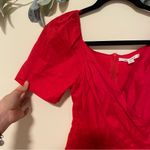 Miami Red Puff Sleeve Romper Photo 1