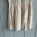 Majorelle Powell Cut Out Mini Dress Short Sleeve in Linen Pink Sand Women’s S Photo 9