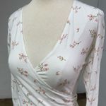 Brandy Melville  floral coquette cottagecore long sleeve wrap top Photo 1