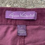 Gloria Vanderbilt  Amanda Purple Corduroy Pants Plum 14 Short NWT Photo 2