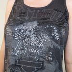 Harley Davidson Y2K 2013  Black Sequin Tank Top Photo 4
