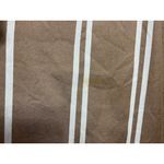 shirt dress 1950s striped pockets tan white patch pockets Size 10 Photo 7