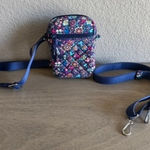 Vera Bradley  Disney Floral Crossbody Bag Quilted Purple‎ Blue Photo 0