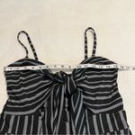 Boohoo jumpsuit cutouts black white stripe size 10 Photo 12