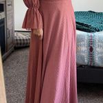Worth Collective Corrine Tiered Sleeve Maxi Dress Pink Photo 2