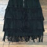 Pretty Little Thing Black Fringe Skirt  Photo 0