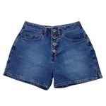 ZENA Vintage Denim Button-Fly Shorts Photo 0