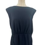 Free People  Runaway Knit Mini‎ Dress Sleeveless Draped Black Size XL Photo 3