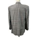 Amanda Smith VTG Amanda Nicole Gray Glen Plaid Check Tweed Blazer Shoulder Pads Sz 14 Photo 4