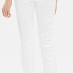 Eileen Fisher System Organic Cotton Slim Fit Ankle Jean White Size 4 Photo 1