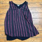 Candies black and‎ pink sleeveless tank sheer material Size XL Photo 0