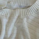 Madewell  Textural Stitch Cotton Sweater in Lighthouse, Size X-Small Photo 6