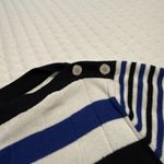 Ralph Lauren Lauren Knit Shirt Top Sz 2X White Striped Blue Black Boat Neck Photo 8