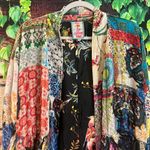 Johnny Was Gigi Velvet Patchwork Floral Kimono Blazer Jacket Cardi XS Fits S M L Photo 2