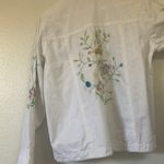 FINAL MARKDOWN Floral Embroidered White Jacket drapers and Damon’s xl Photo 3