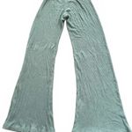 Sablyn Nari Ribbed Wide Leg Knit Pants Lounge USA Sage Green Women's Size Small Photo 2